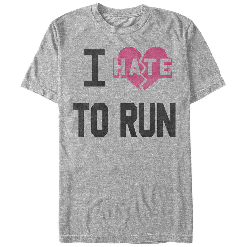 Chin Up Women’S I Hate Heart To Run  Boyfriend Tee