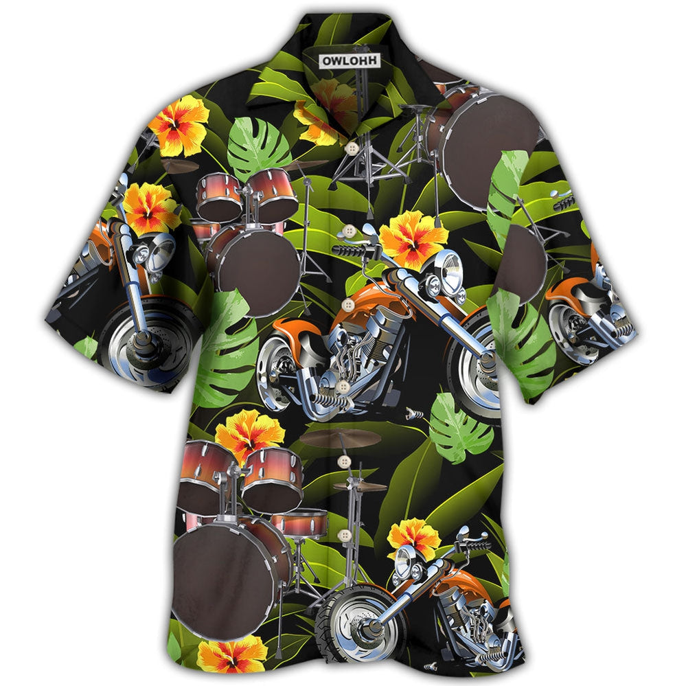 Drum Motorcycles I Like And Drums Hawaii Shirt Ha64595