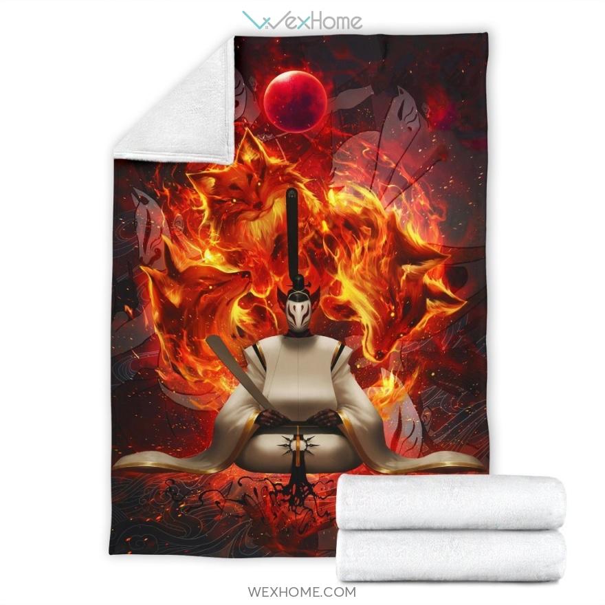 Fire Fox Anime Premium Blanket