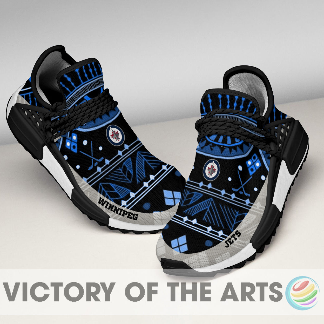 Amazing Pattern Human Race Winnipeg Jets Shoes For Fans