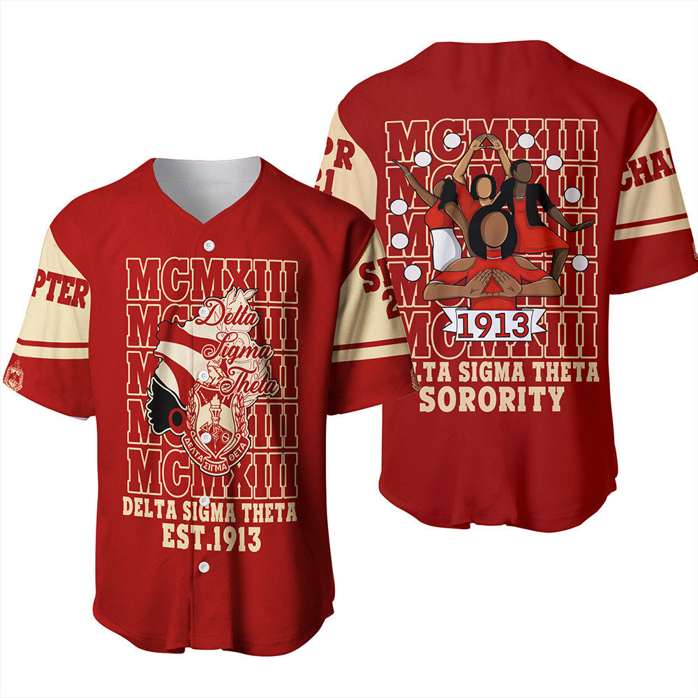 Wonder Print Shop Shirt – Personalized Delta Sigma Theta Mcm Style Baseball Jersey