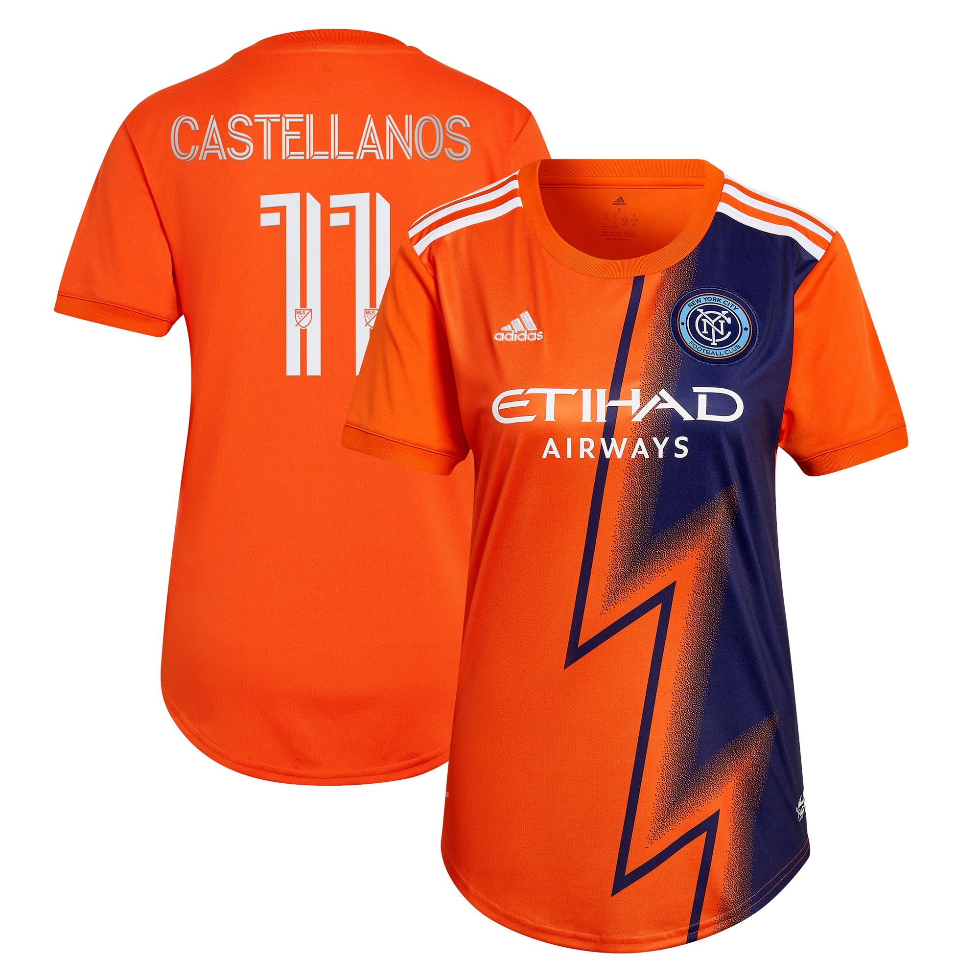 Valentin Castellanos New York City FC Women's 2022 The Volt Kit Replica Player Jersey – Orange