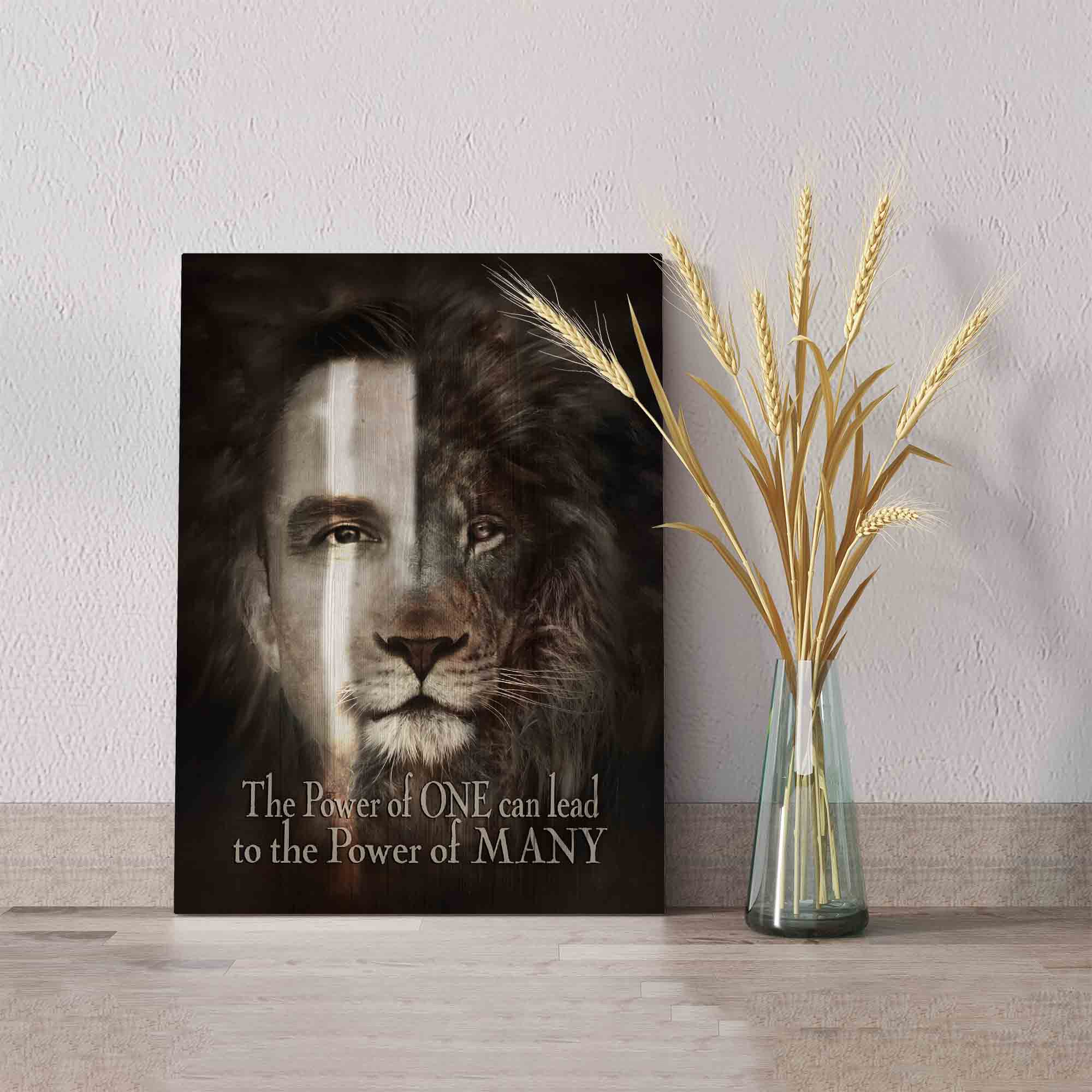 The Perfect Combination Canvas, The Lion Of Judah Canvas, Lion Canvas, God Canvas, Canvas Wall Art, Gift Canvas