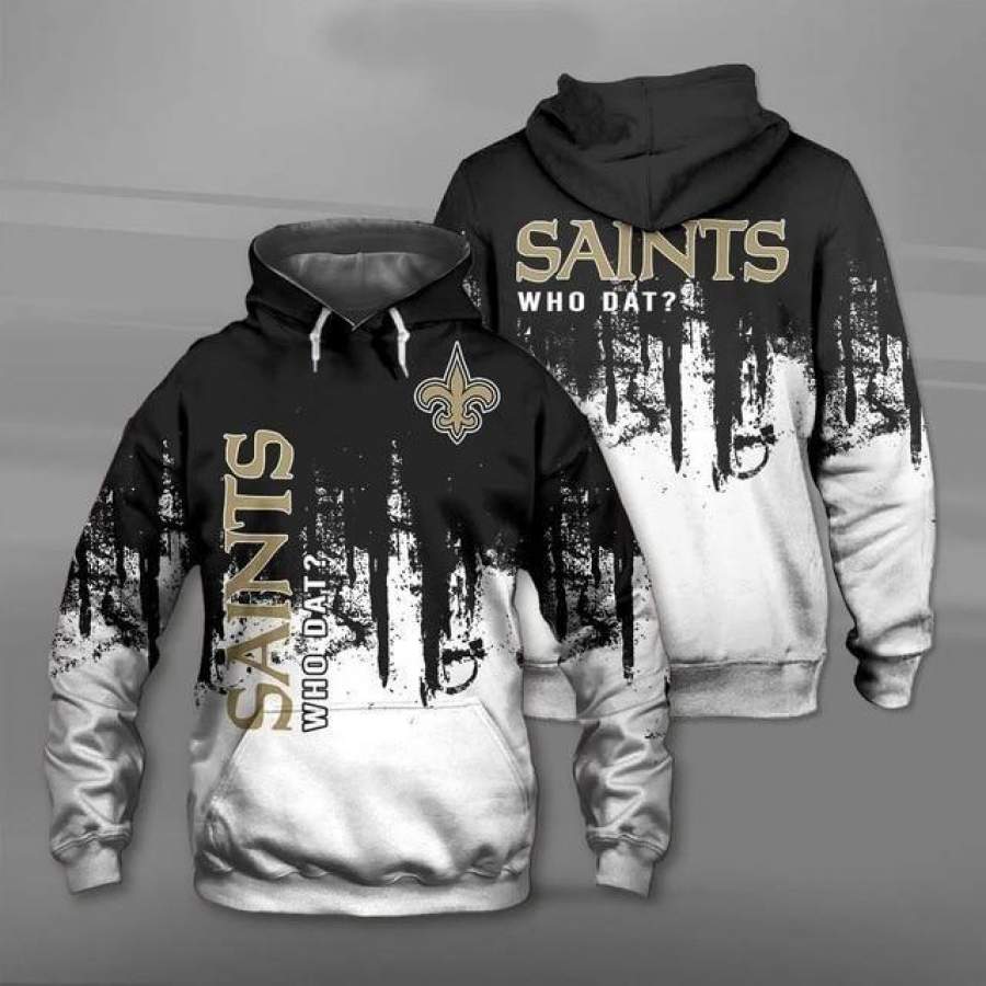 New Orleans Saints Hoodie 3D Style673 All Over Printed