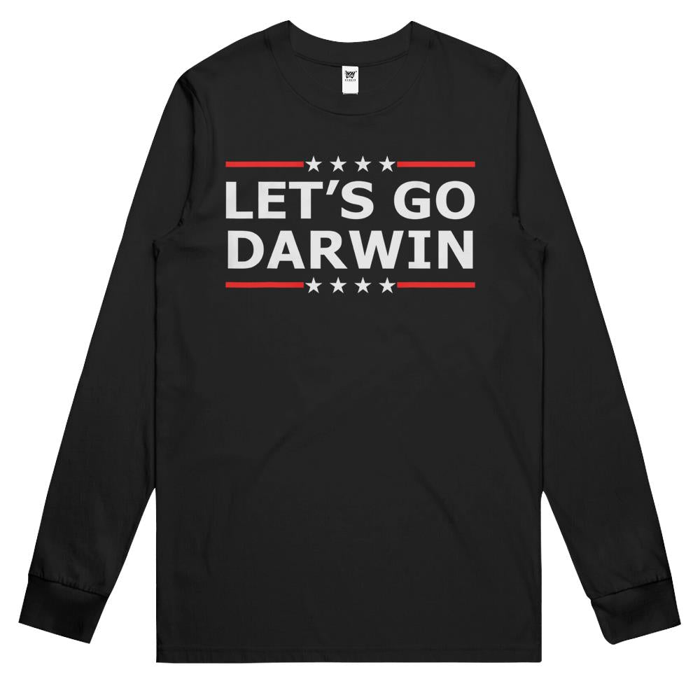 Lets Go Darwin Funny Sarcastic Women Men Let’S Go Darwin (2) Long Sleeve T Shirts