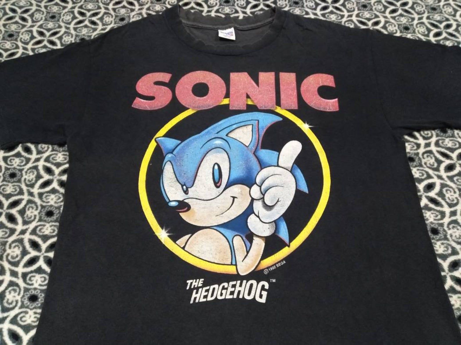 Vintage Sonic The Hedgehog Movie Promo 90S T Shirt