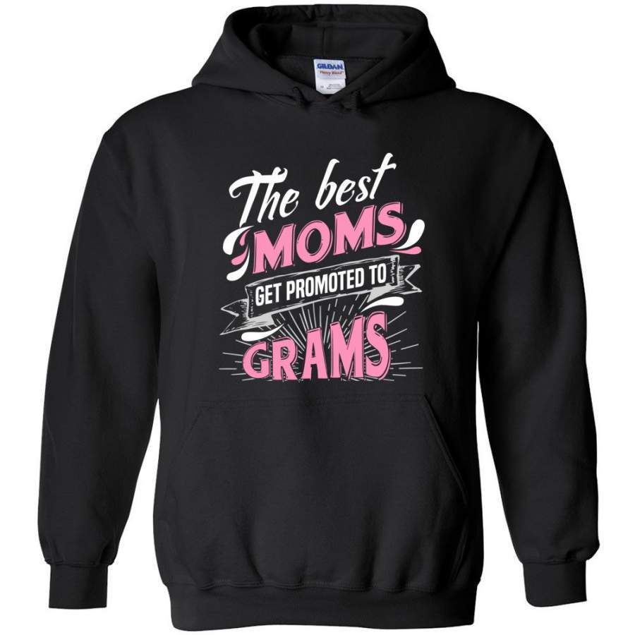Best Moms Get Promoted To Grams   Grandmother Christmas Gift – Hoodie