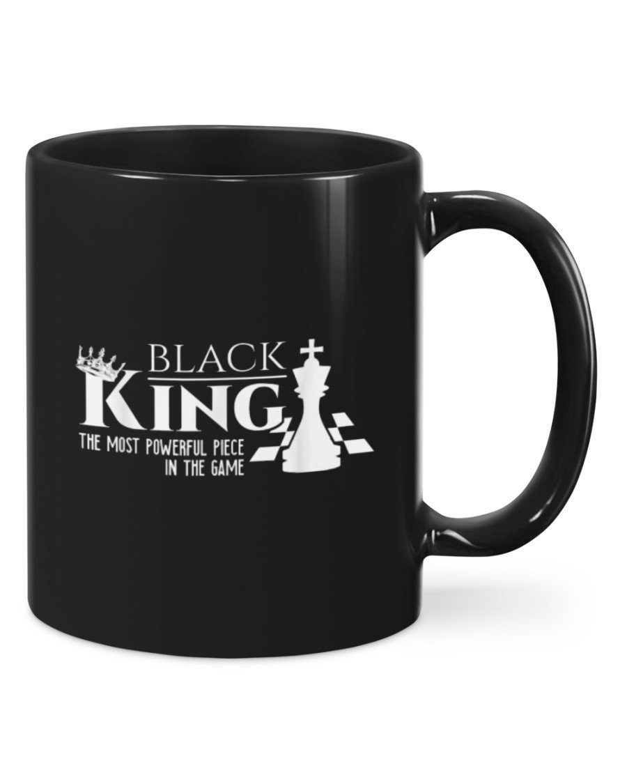 Black King The Most Powerful Piece In The Game Mugs Gift For Dad Father’S Day Gift Double Side Printed Ceramic Coffee Mug Tea Cups Latte