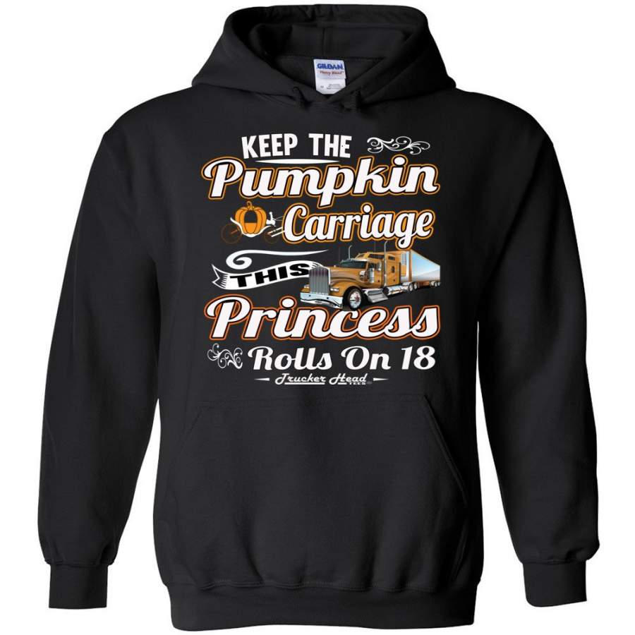 Keep The Pumpkin Carriage Women’s Trucker Hoodie