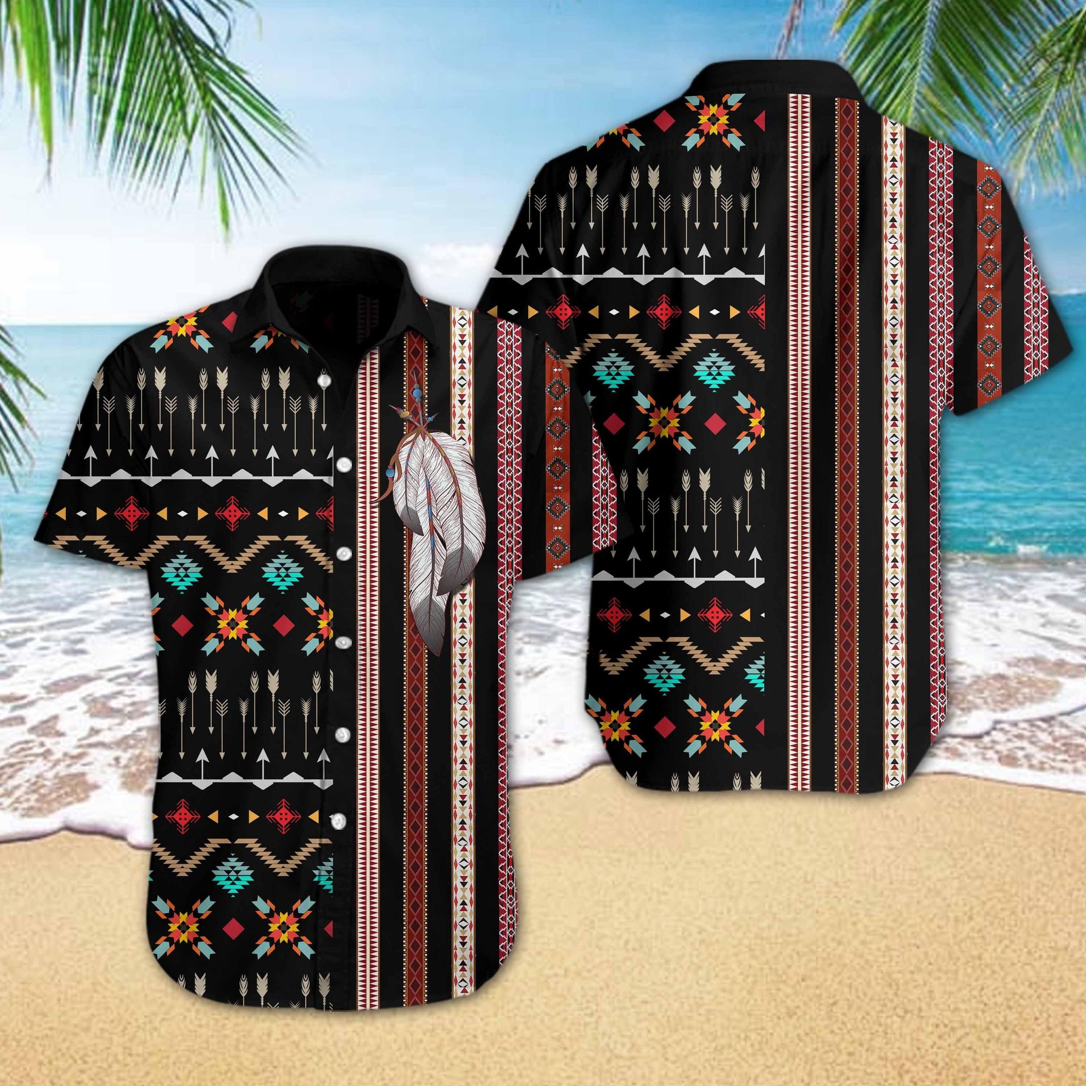 Native Aloha Hawaii Shirt Colorful Short Sleeve Summer Beach Casual For Men And Women Ha13886