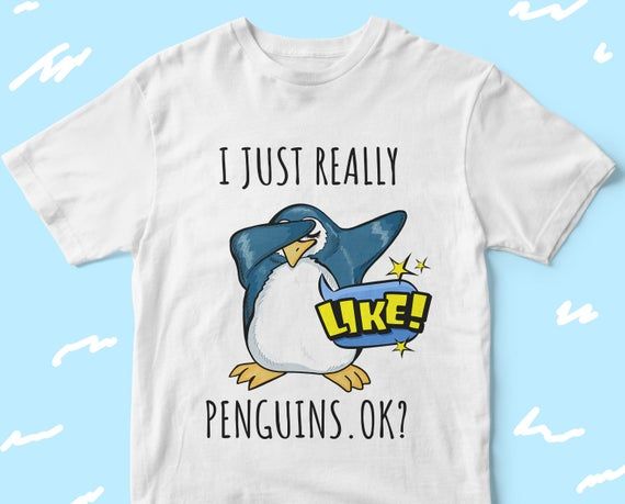 Penguin Lover Gift 7 Designs to Choose From Boys and Girls Youth Short Sleeve T Shirt