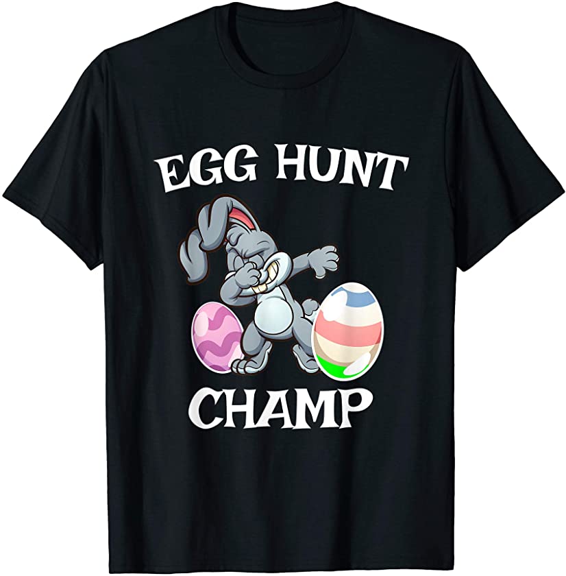 Cute Easter Bunny Tshirt Egg Hunt Champ for boys girls adult