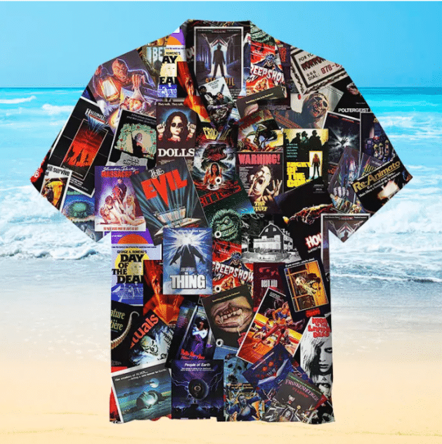 Movie Collage For Man And Woman Print Short Sleeve Hawaii Shirt Ha40029