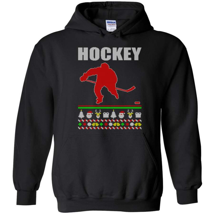 Hockey Ugly Christmas Sweater – Hoodie