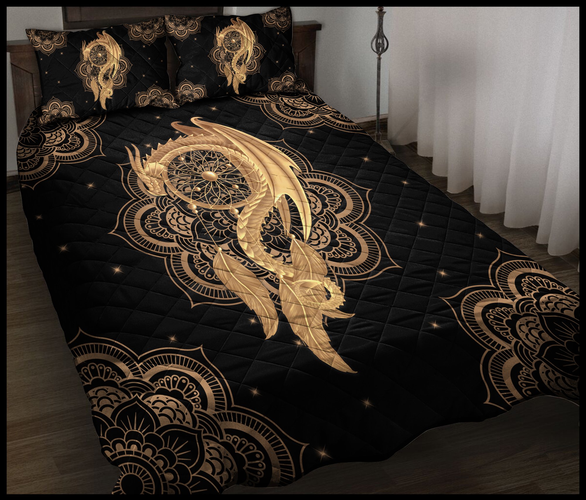 Dreamcatcher Dragon G51218 Quilt Bedding Set