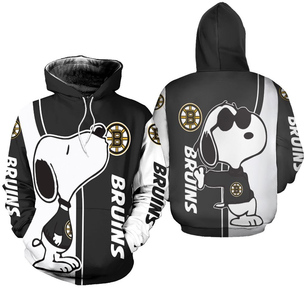 Boston Bruins Snoopy Lover 3D Printed Hoodie