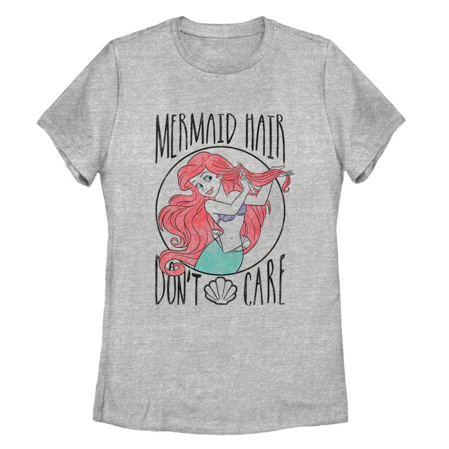 The Little Mermaid Women’s Ariel Hair Don’t Care  T Shirt