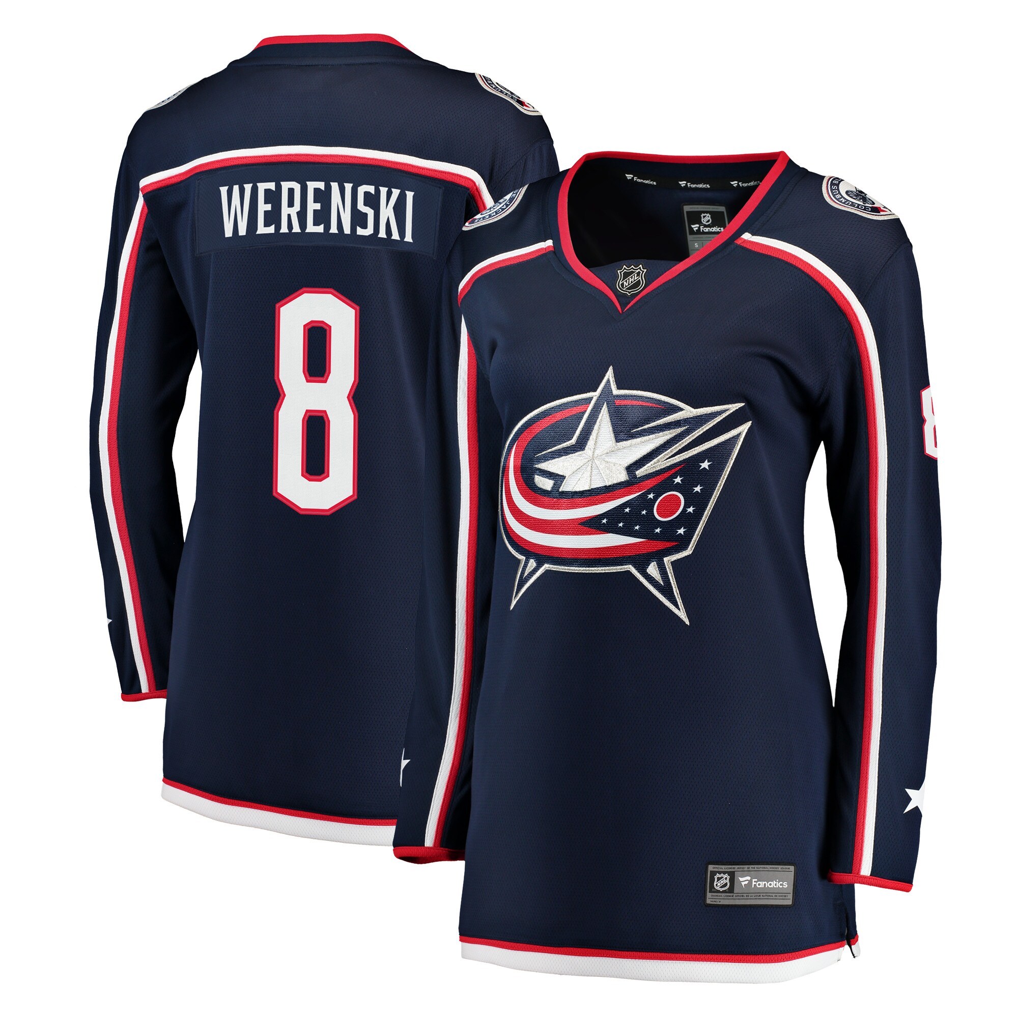 Zach Werenski Columbus Blue Jackets Branded Women's Breakaway Jersey – Navy