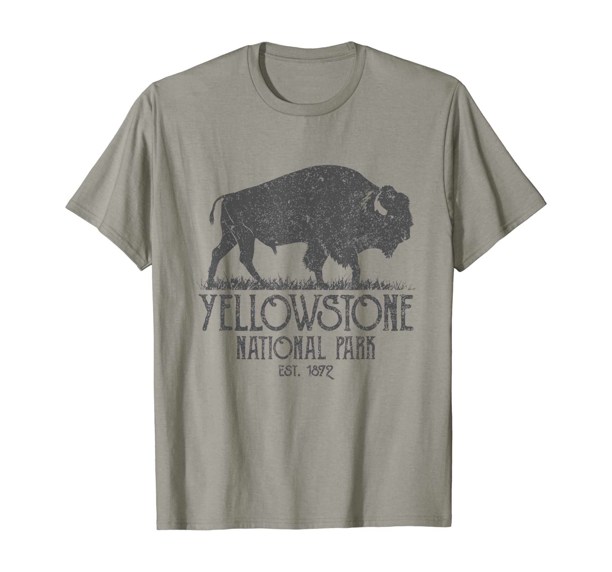 Yellowstone National Park T Shirt Bison Buffalo Vintage T-Shirt