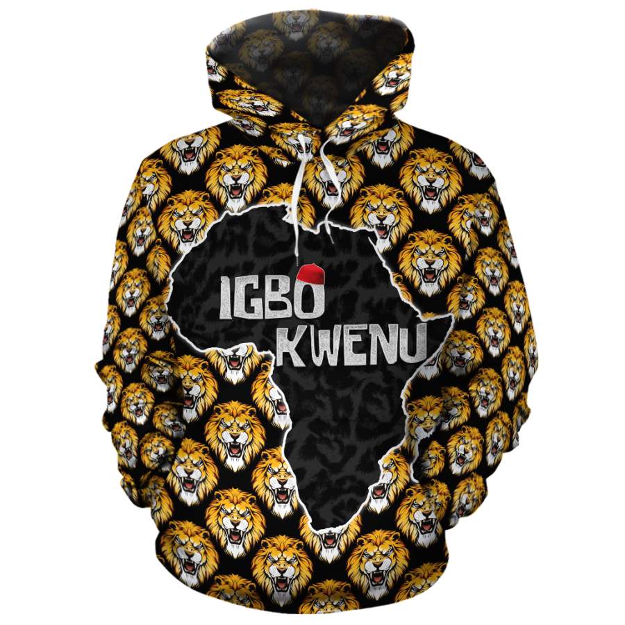 Igbo Kwenu Isiagu All-Over Hoodie