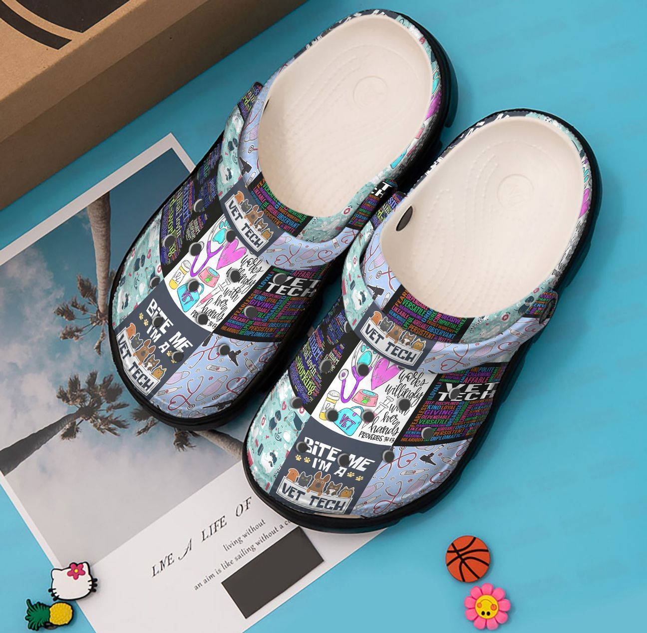 Vet Tech Personalized Clog, Custom Name, Text, Color, Number Fashion Style For Women, Men, Kid, Print 3D Vet Tech Art