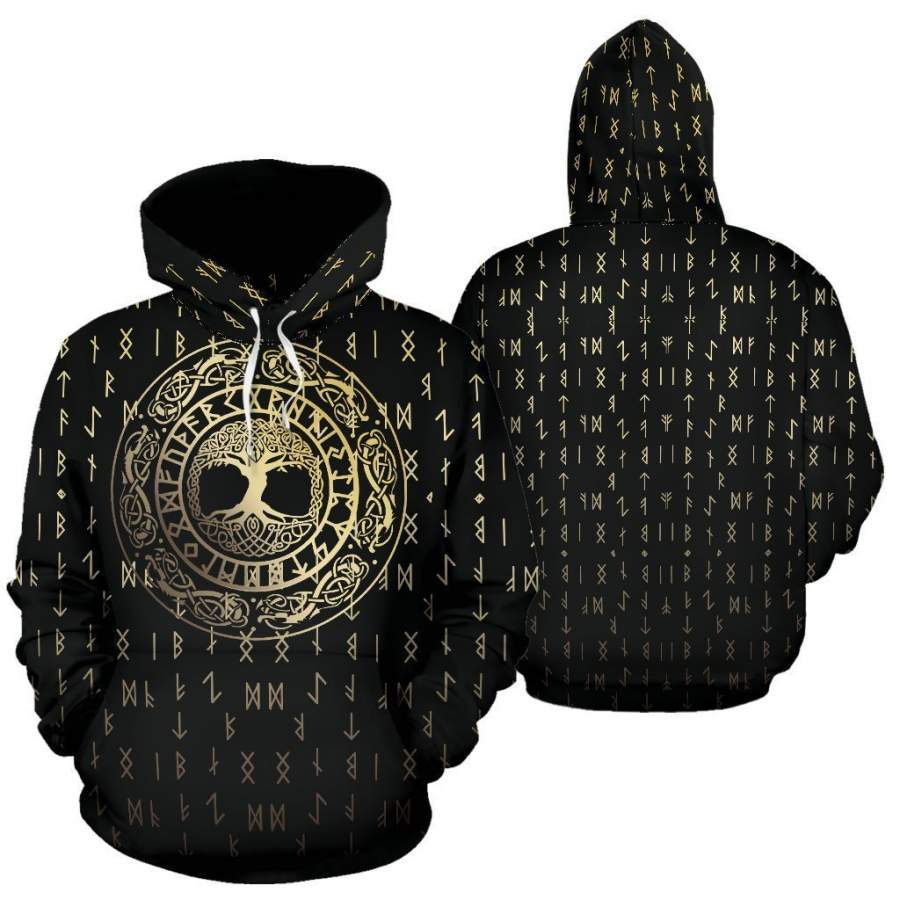 Viking Hoodie – Tree Golden