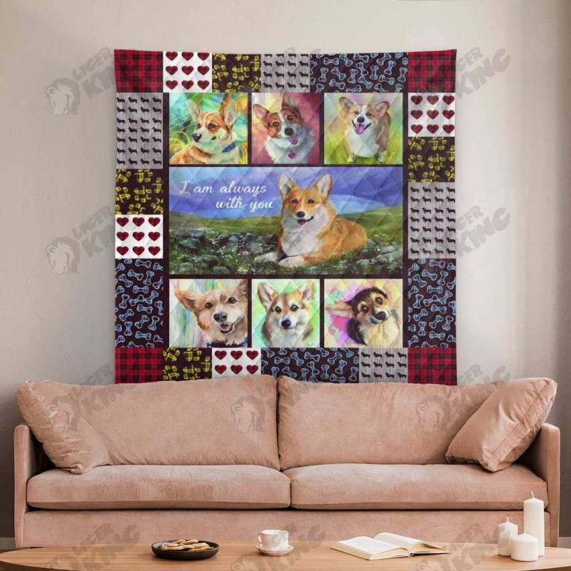 Animal Quilt Corgi Blanket 1274 L