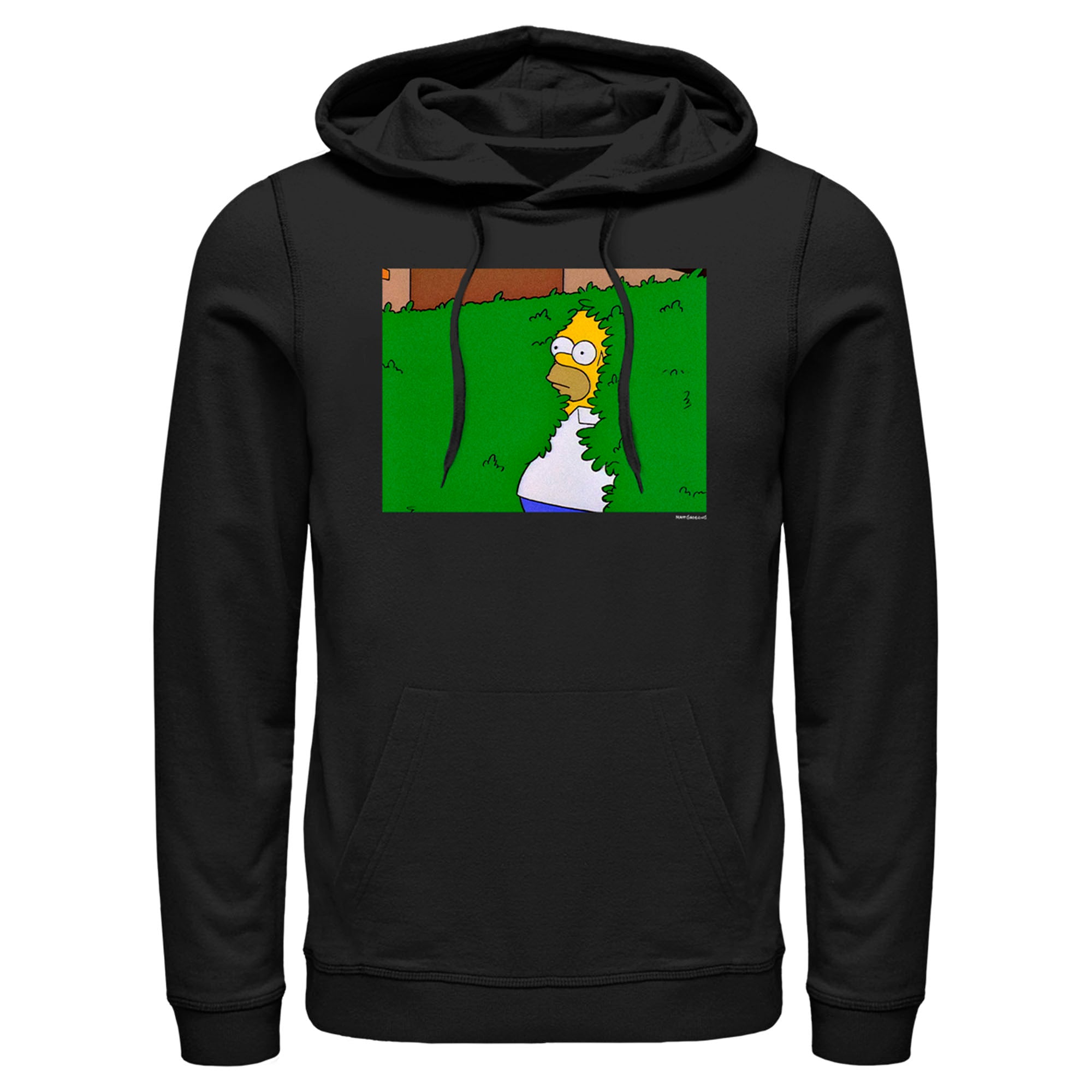 The Simpsons Men’S Homer Bush  Pull Over Hoodie