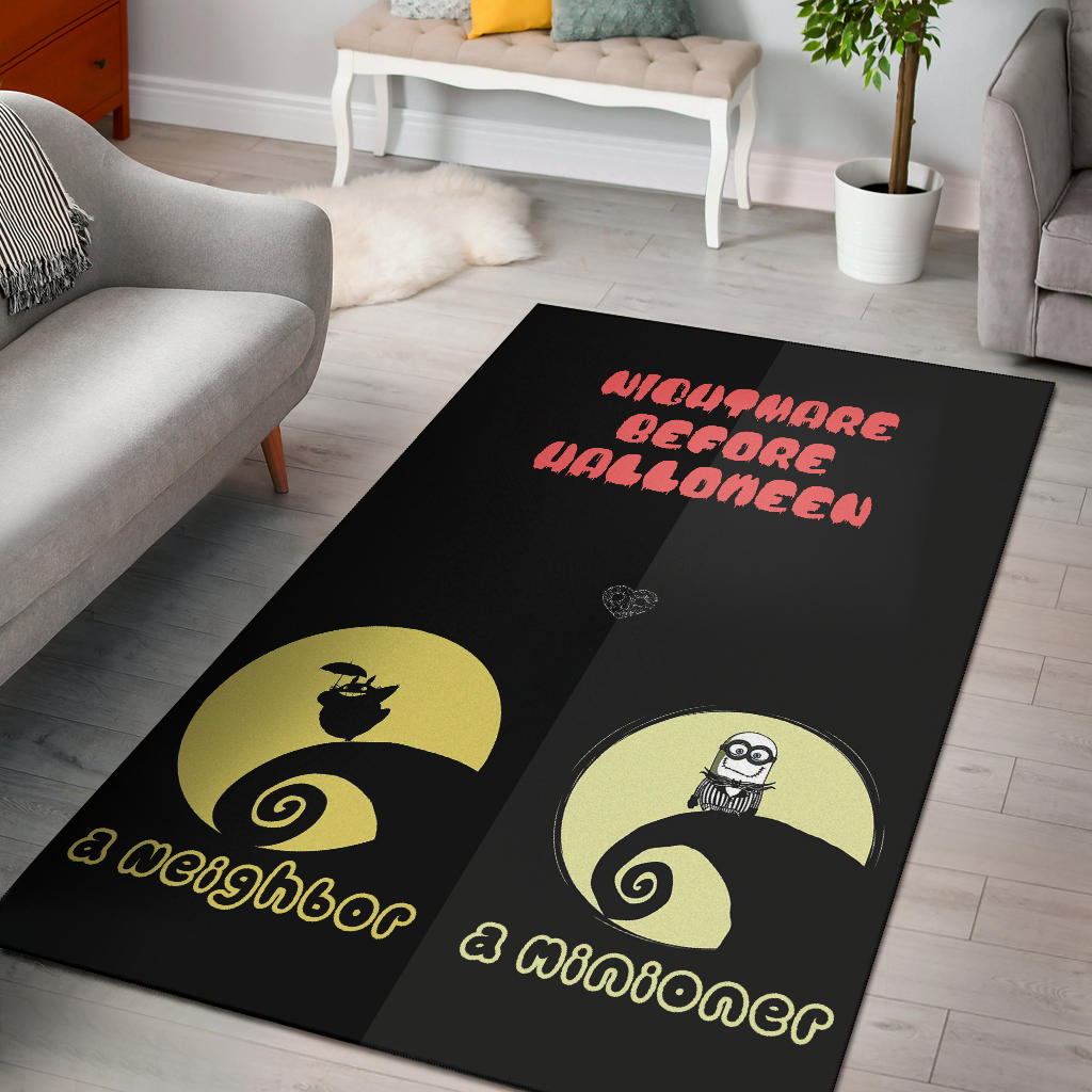 Halloween Area Rug | Nightmare Moon Neighbor Minioner Cosplay Jack Rugs Home Decor