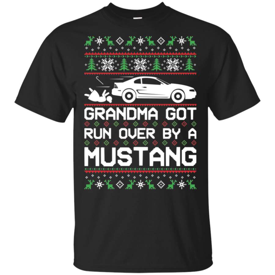 SN95 Ford Mustang Ugly Christmas Grandma Got Run Over T-Shirt 1994-1998