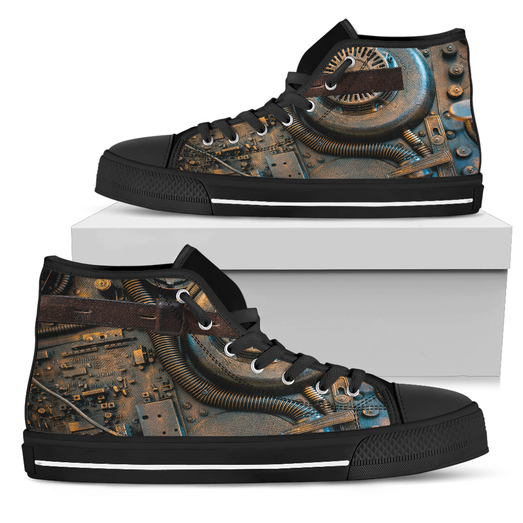Steampunk Circuit 2 Canvas Shoes