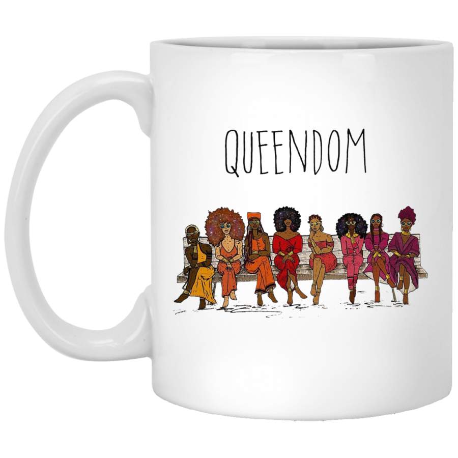 African American Coffee Mug Black Women Queendom Are Sitting 11oz – 15oz White Mug