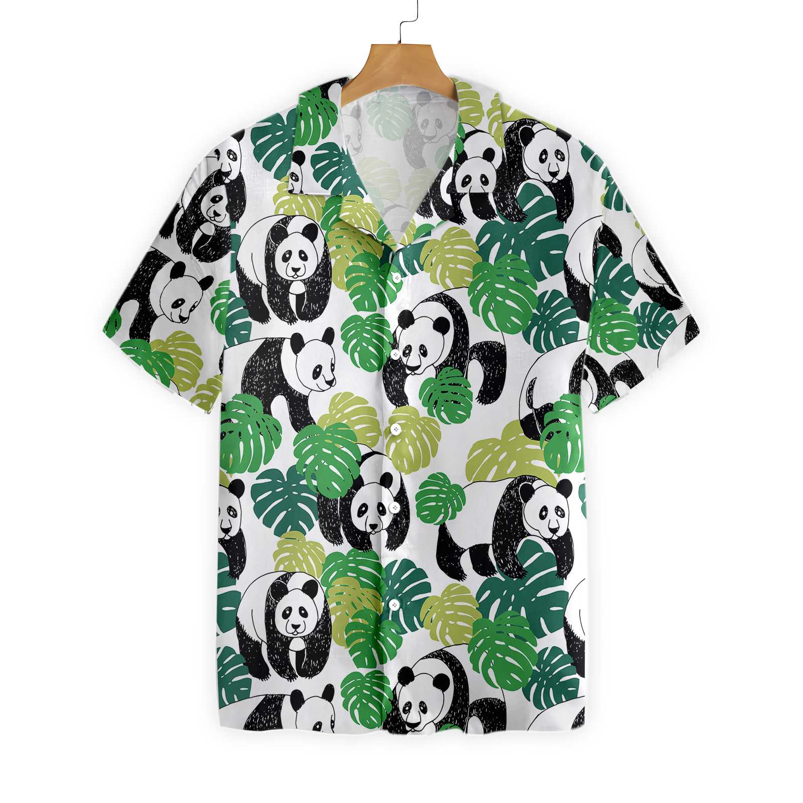 Panda Leaves Hawaii Shirt Ha45812