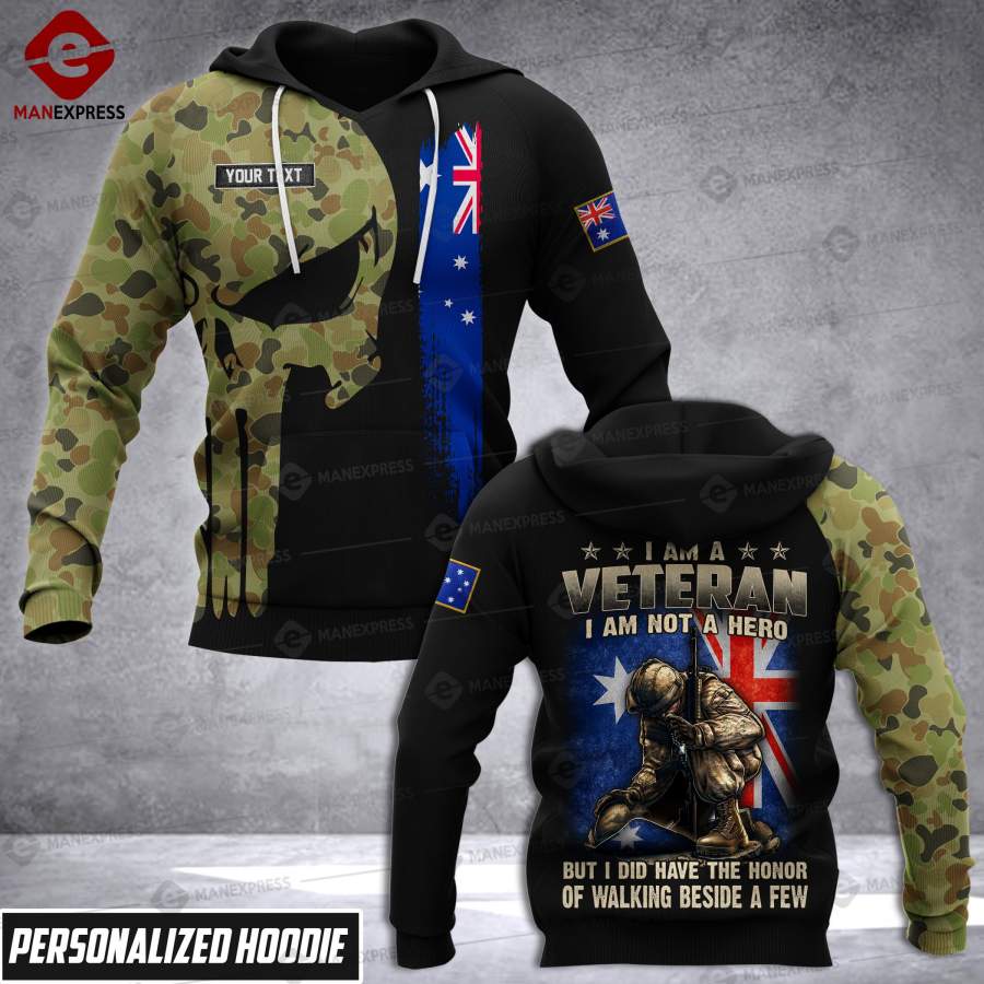 VH CUSTOMIZE AUSTRALIAN ARMY HOODIE 3D ALL OVER PRINT 1011 HVQ