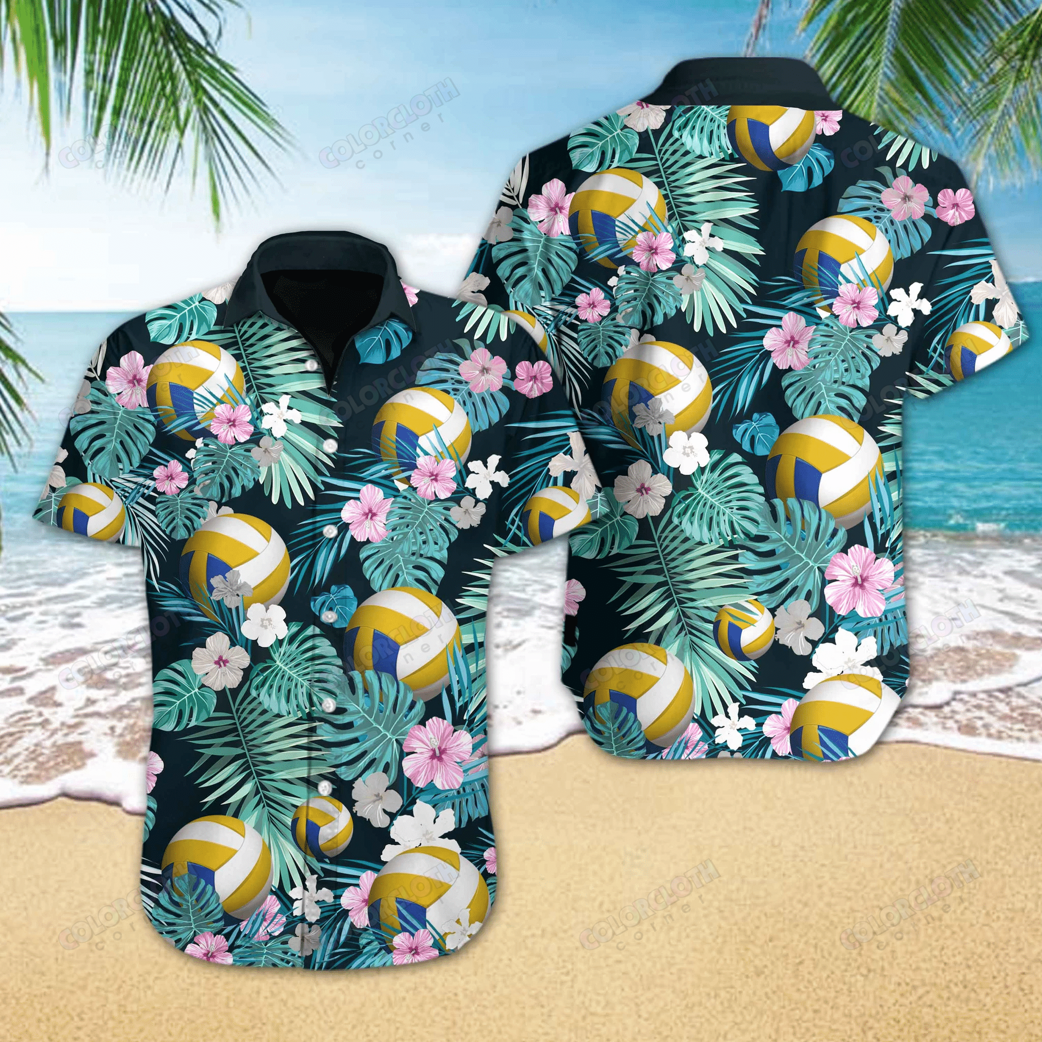 Volleyball Flower Hawaiian Shirt Tv056261