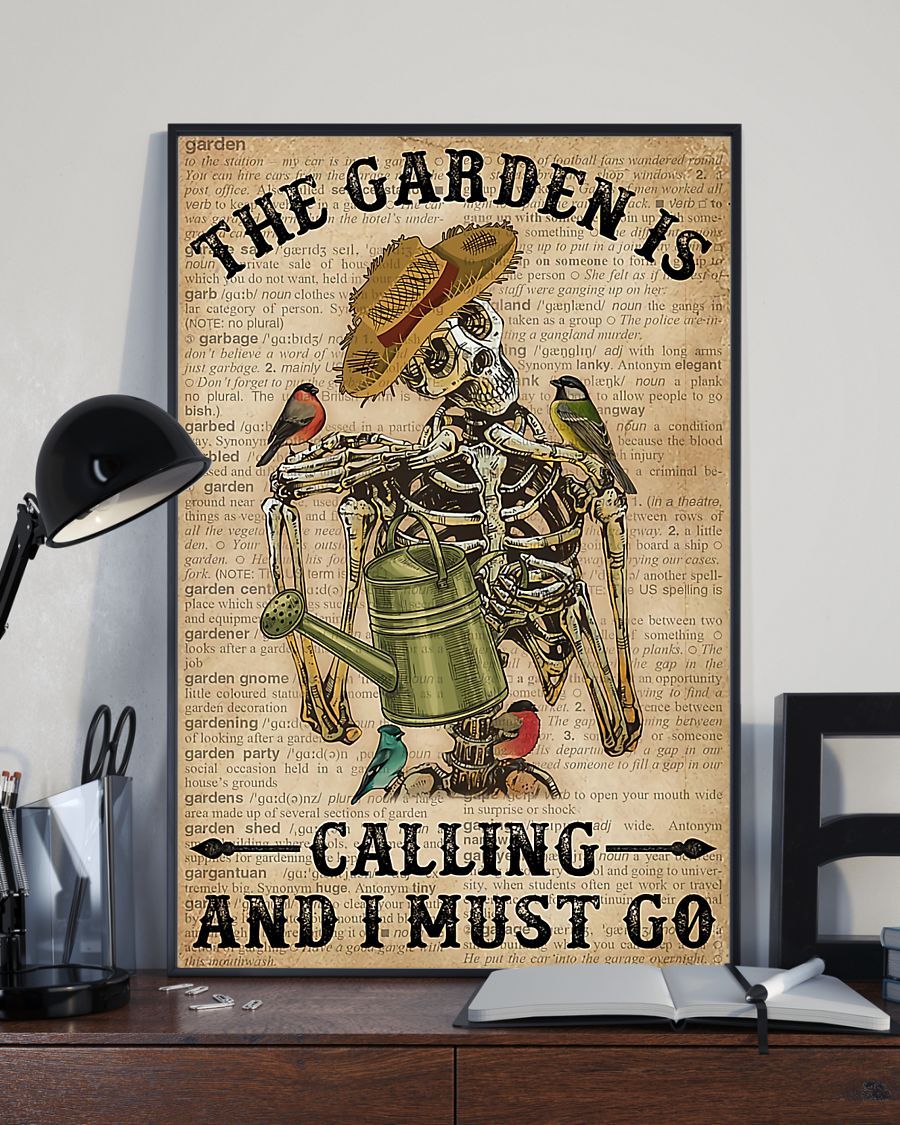 Gardening The Garden Is Calling And I Must Go Vertical Canvas And Poster | Wall Decor Visual Art