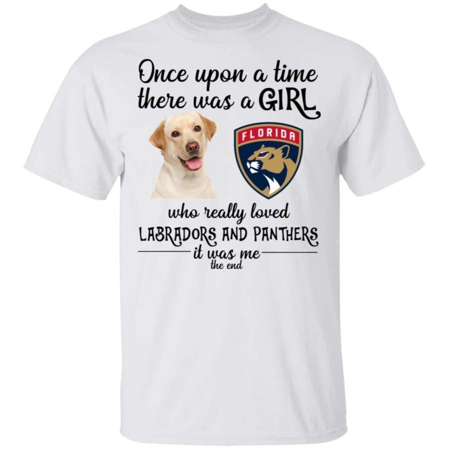 A Girl Really Loved Florida Panthers And Labrador Dog Shirt HT209