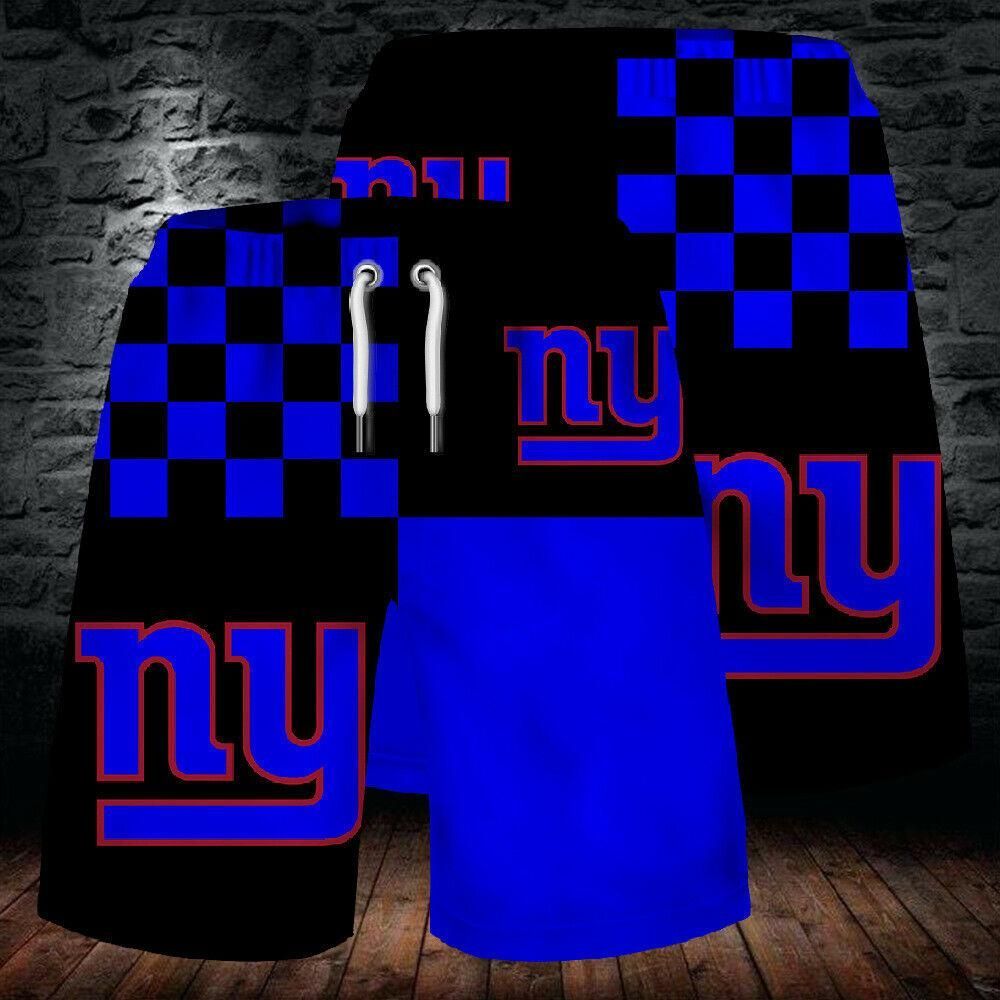 2020 Hot New York Giants Summer Beach Shorts Mens Cool Sport Short Pants 3D Swim Trunks