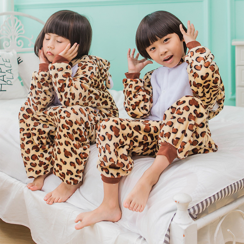 2022 Children Onesie Kids Unicorn Panda Pajamas Animal Cartoon Blanket Sleepers Baby Costume Winter Boys Girls Licorne Jumspuit alx