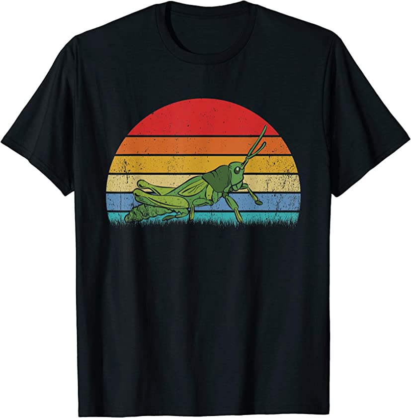 Vintage Retro Grasshopper Animal Lover Zookeeper T-Shirt