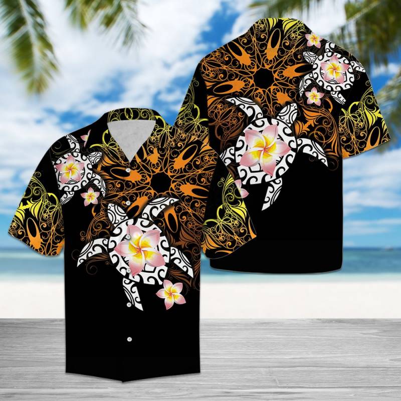 Turtle Floral T1308 – Hawaiian Shirt