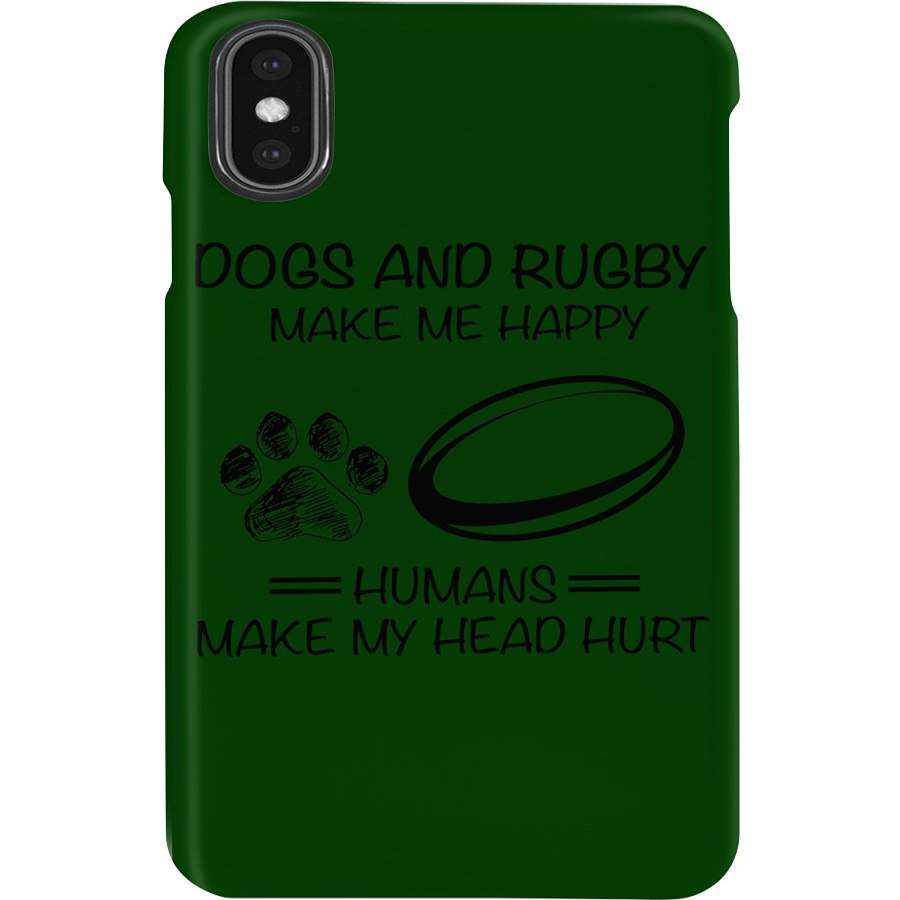 Dog-Rugby Make Me Happy Phone case