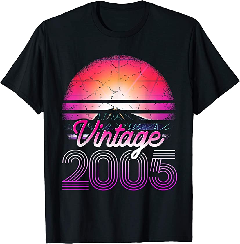 16th Birthday Gifts Vintage Since 2005 T-Shirt