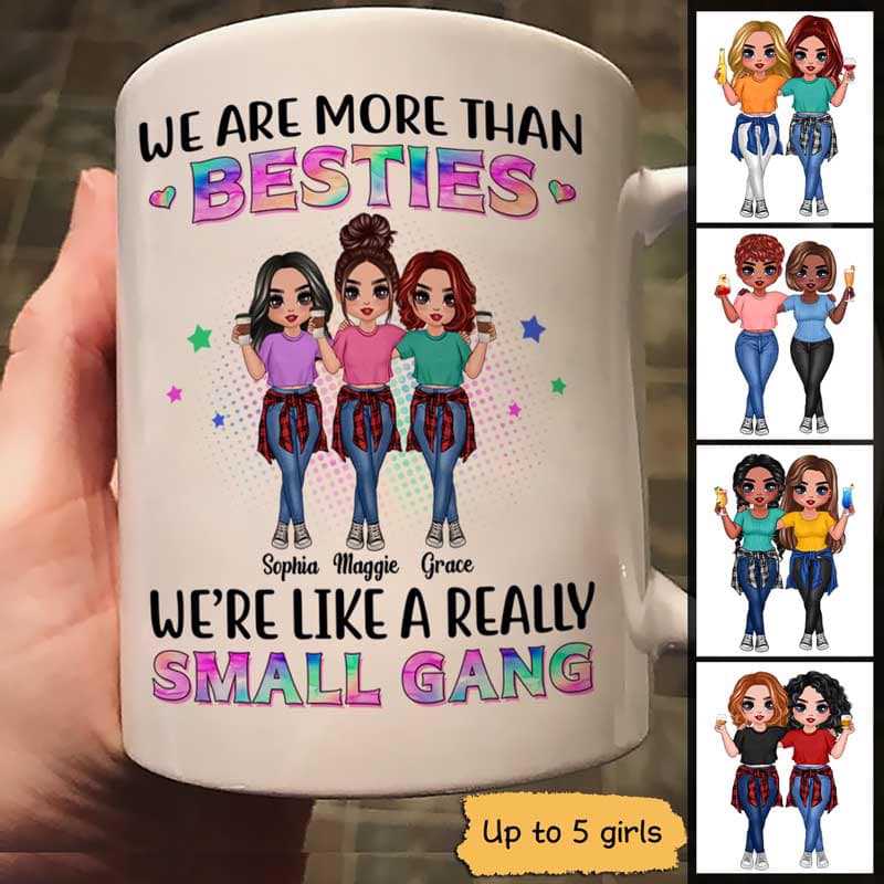 Besties Small Gang Personalized Mug