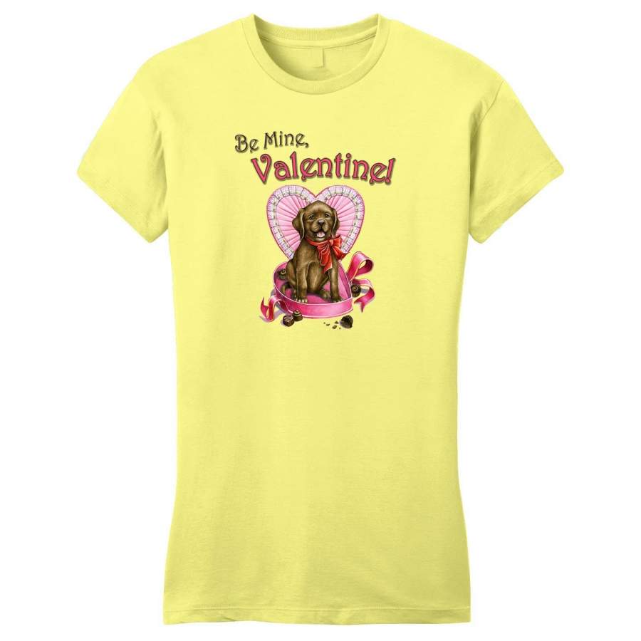 Valentine’s Day Puppy – Women’s Fitted T-Shirt