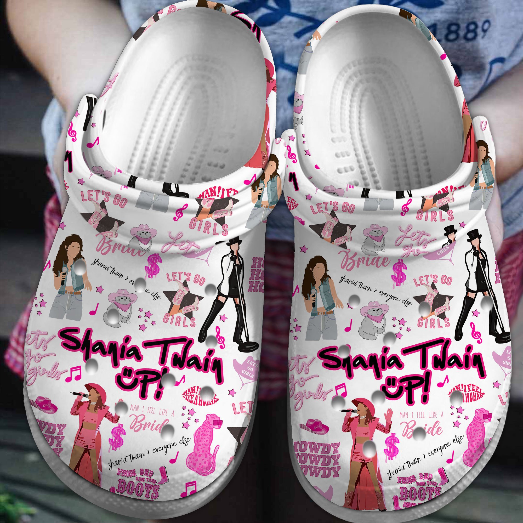 Shania Twain Music Crocs Crocband Clogs Shoes Comfortable For Men Women and Kids 2