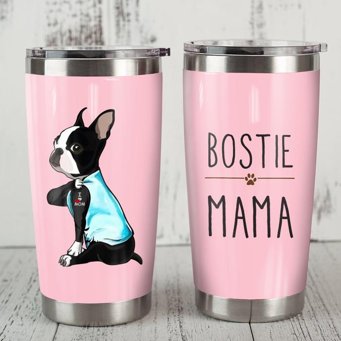 Boston Terrier Dog Steel Tumbler – Dog Mom Gifts