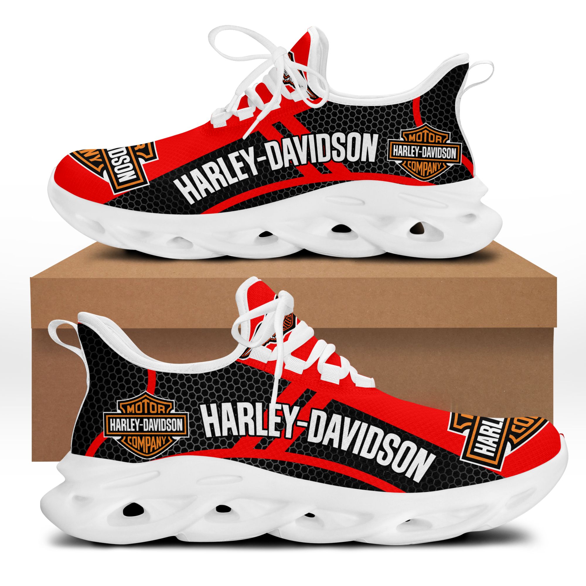 HARLEY DAVIDSON AN-LT BS Running Shoes Ver 1 (Red) – Odbary Store