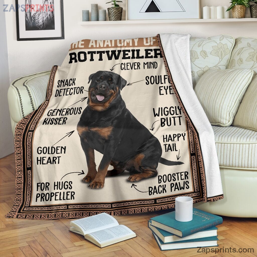 The Anatomy Of A Rottweiler Blanket – Cool Gift Ideas