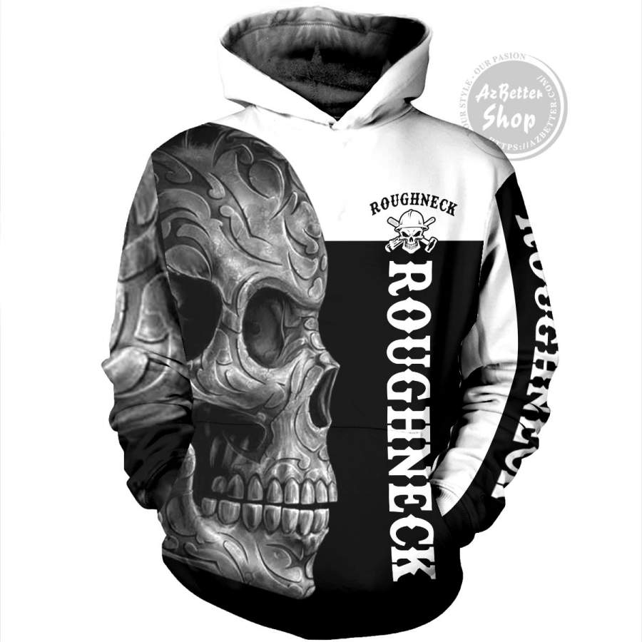 Roughneck Skull Man 3D Hoodie - TattoosCafe